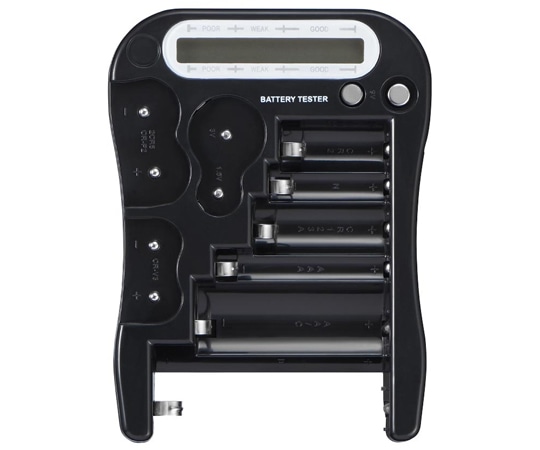 ヤザワコーポレーション デジタル電池残量チェッカー黒 MW01BK 1個(ご注文単位1個)【直送品】