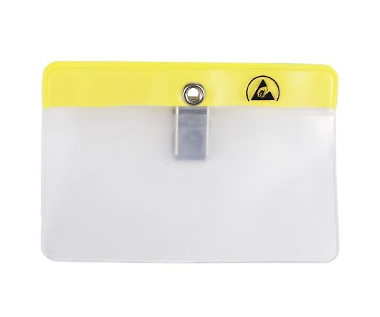 DESCO 静電対策ネームカードホルダー クリップタイプ 横型 109mm×85mm 35013 1個 (ご注文単位1個)【直送品】