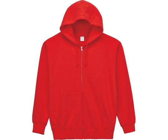ボンマックス 10オンス フードジップパーカ(裏パイル) レッド S MS2134 1枚（ご注文単位1枚）【直送品】