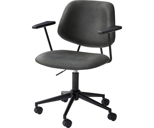 東谷 デスクチェア ブラック PC-80BK 1個(ご注文単位1個)【直送品】