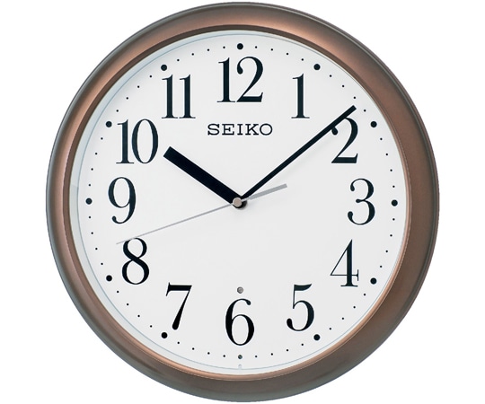 セイコー 電波掛時計 φ305×46mm 茶 KX218B 1個(ご注文単位1個)【直送品】