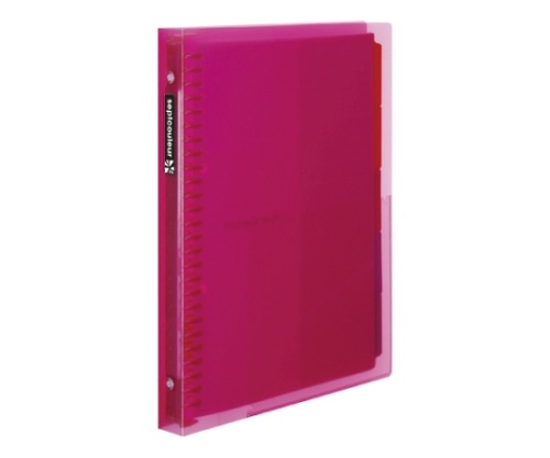 マルマン ファイルノート セプトクルール B5 メタルバインダー ピンク F615B-08 1冊(ご注文単位1冊)【直送品】