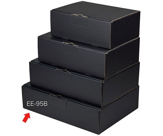 ヤマニパッケージ 宅配箱 はっ水宅配箱 9cm 黒 50枚 EE-95B 1ケース（ご注文単位1ケース）【直送品】