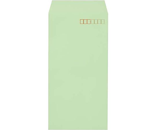 カウネット オリジナルソフトカラー封筒 長3 ウグイス100枚 4217-1621 1パック(ご注文単位1パック)【直送品】