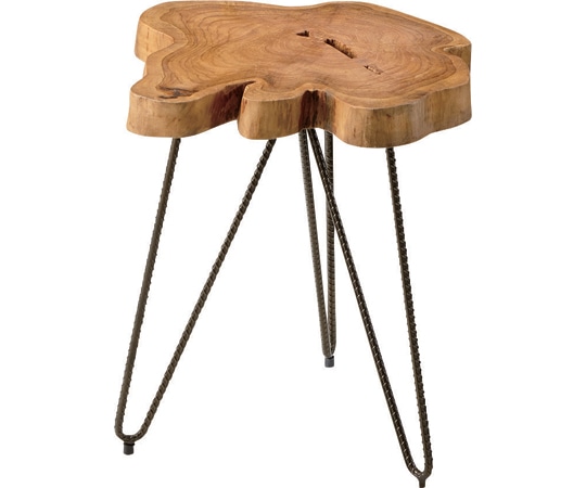 東谷 ムク テーブル ブラウン TTF-185 1個（ご注文単位1個）【直送品】