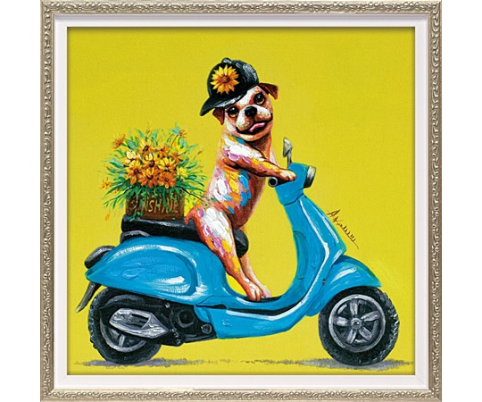 ユーパワー オイル ペイント アート｢デリバリー ドッグ(Sサイズ)｣ OP-07090 1個（ご注文単位1個）【直送品】