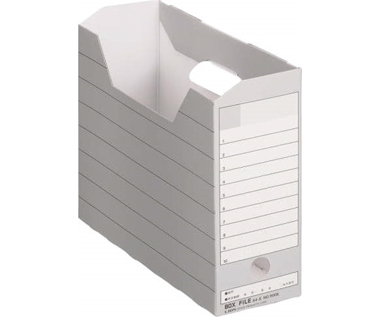 ライオン事務器 ボックスファイル 灰 No.1100E 1冊(ご注文単位1冊)【直送品】