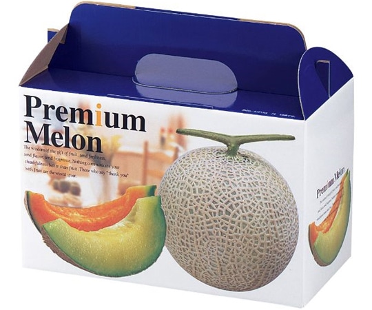 ヤマニパッケージ 青果用贈答箱 プレミアムメロン 2個入 50枚 L-415 1ケース（ご注文単位1ケース）【直送品】