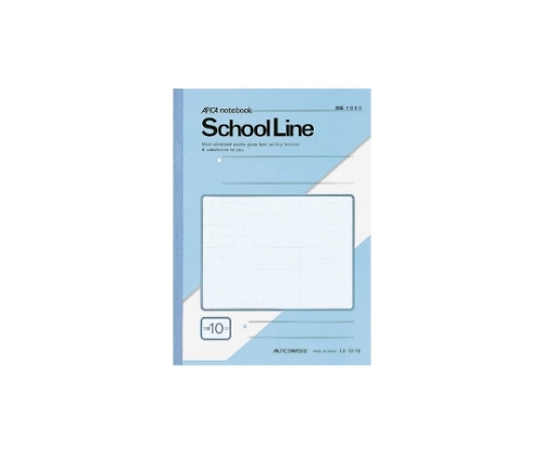 アピカ スクールライン セミB5 10mm方眼 青 LS10-1B 1冊(ご注文単位1冊)【直送品】
