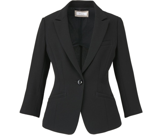 カーシーカシマ ENJOYNoir テーラードジャケット 7号 ESJ457 1枚（ご注文単位1枚）【直送品】