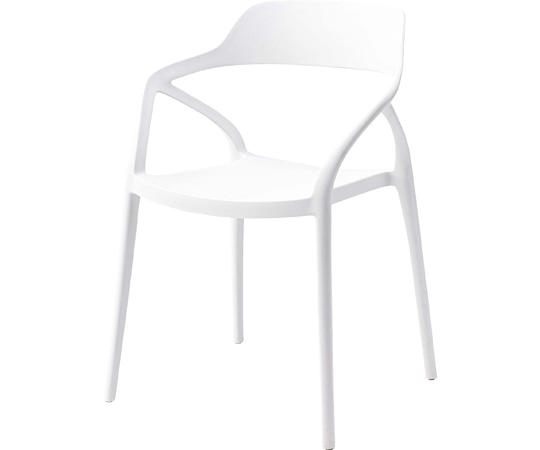 東谷 チェア ホワイト CL-481WH 1個（ご注文単位1個）【直送品】