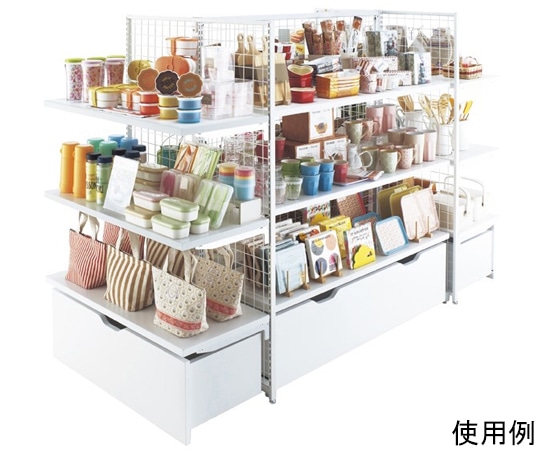 アズワン SF強化型両面タイプ W120×H150 ホワイト エンドネットセット 61-669-3-1 1セット（ご注文単位1セット）【直送品】