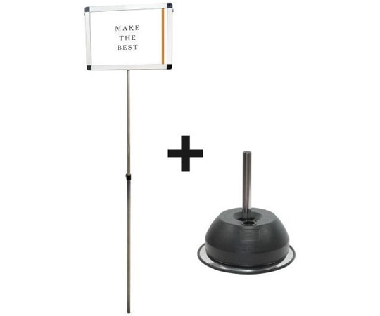 常磐精工 プラカードポール A A4横 ベースセット PCPVA-A4Y-2SET 1個（ご注文単位1個）【直送品】