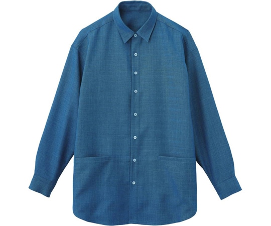 カーシーカシマ HEARTGREEN シャツブラウス Scandinavian Pattern Collection ブルー LL HWY011 1枚（ご注文単位1枚）【直送品】