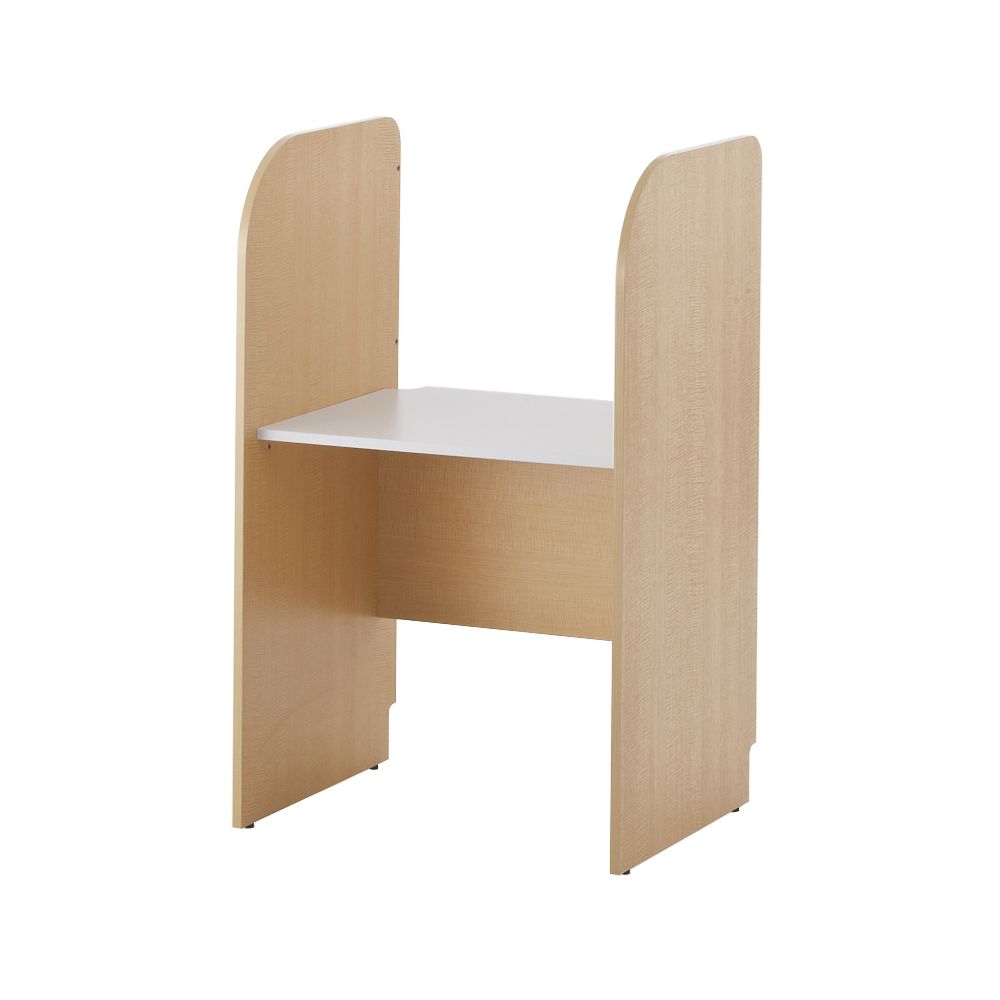 アール・エフ・ヤマカワ PCブースデスクⅡ 基本 W700 ナチュラル Z-SHPCB2-70NA 1台(ご注文単位1台)【直送品】