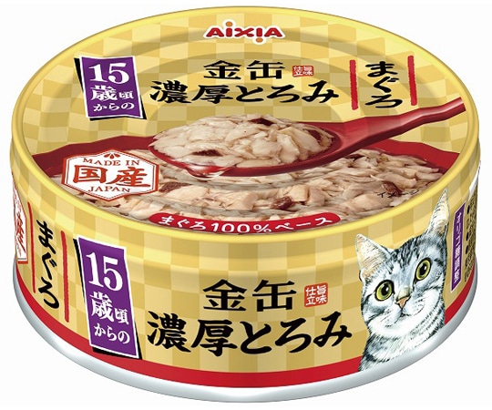 アイシア 金缶 濃厚とろみ 15歳頃からのまぐろ 70g GNT-8 1個（ご注文単位1個）【直送品】