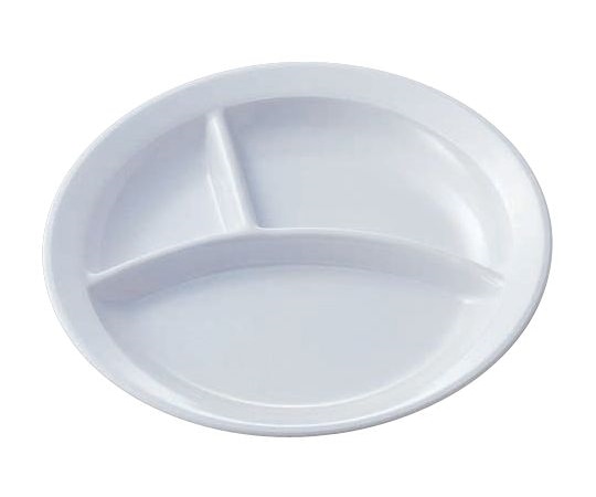 Daiwa 三ツ切 ランチ皿 小 ホワイト No.16-W 1個(ご注文単位1個)【直送品】