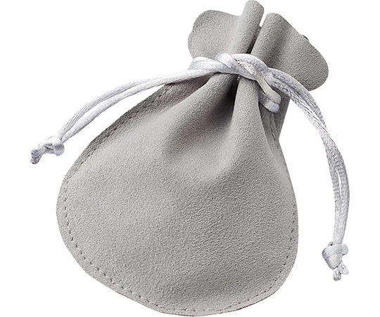 アズワン ジュエリーポーチ ラウンド グレー 20枚 61-781-87-1 1セット（ご注文単位1セット）【直送品】