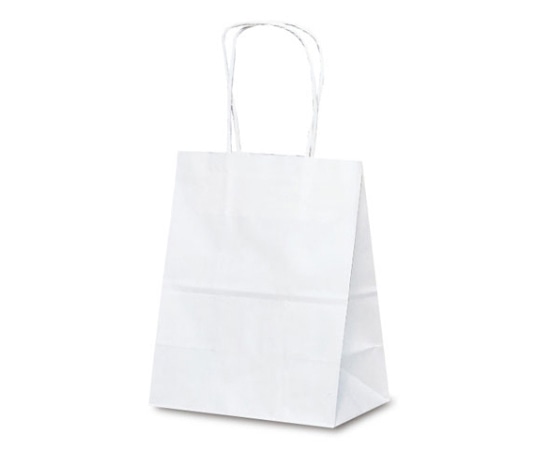 ベルベ 紙袋 自動紐手提袋 T-2 白無地 200枚 1217 1ケース（ご注文単位1ケース）【直送品】