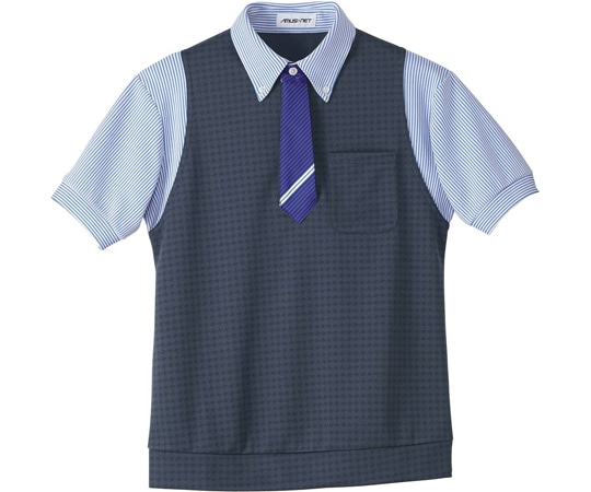 カーシーカシマ AMUS-NET ポロシャツ ブルー L ASP291 1枚（ご注文単位1枚）【直送品】