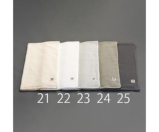 エスコ 340x 820mm/380匁 タオル(泉州コダワリ・灰白) EA929HB-23 1枚(ご注文単位1枚)【直送品】