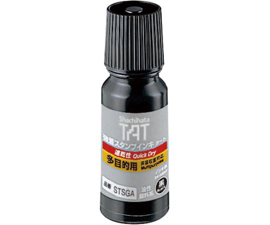 シヤチハタ TATインキ速乾多目的用A小黒 STSGA-1-K 1個(ご注文単位1個)【直送品】