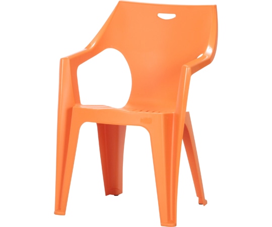 不二貿易 PCチェアー アンジェロ オレンジ(12276) 1セット(4個入) 49903 1セット（ご注文単位1セット）【直送品】