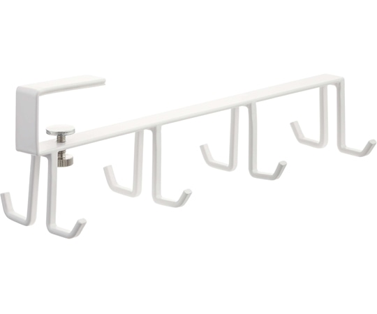 山崎実業 戸棚下キッチンツールフック プレート ホワイト 2441 1個（ご注文単位1個）【直送品】