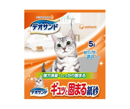 ユニ・チャーム デオサンド 紙砂 5L  1個（ご注文単位1個）【直送品】