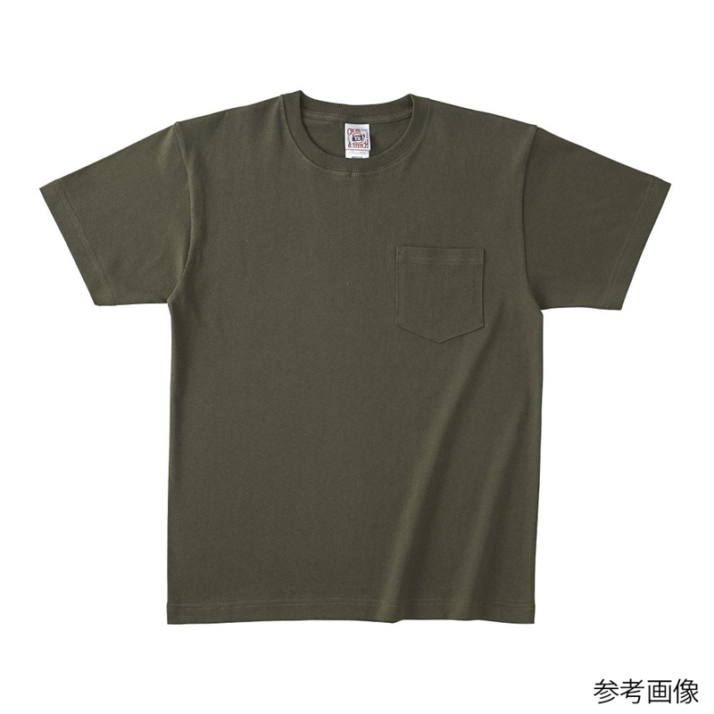 フェリック オープンエンド マックスウェイトポケットTシャツ アーミーグリーン L OE1117-AGR-L 1枚（ご注文単位1枚）【直送品】