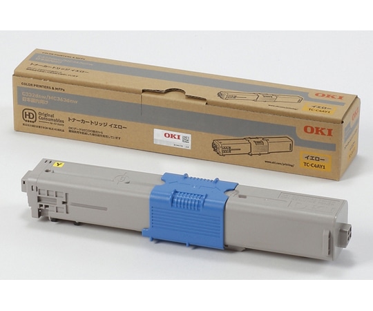 OKI トナーカートリッジ イエロー(MC363dnw/C332dnw) TC-C4AY1 1個(ご注文単位1個)【直送品】
