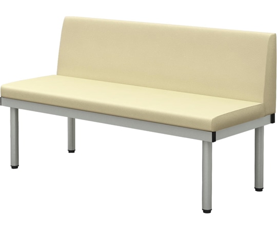 Y2K 背付きL型ベンチ 1200 アイボリー 1台(ご注文単位1台)【直送品】