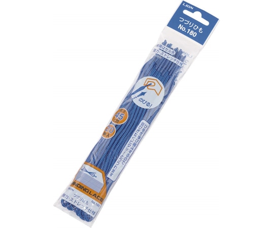 ライオン事務器 つづりひも 青 1パック(20本入) No.180 1パック(ご注文単位1パック)【直送品】