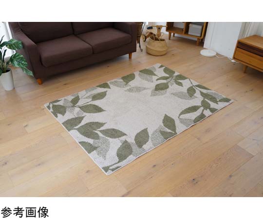 スミノエ 洗える 防音 ラグ シャルム 185×185cm グリーン 13475673 1枚(ご注文単位1枚)【直送品】