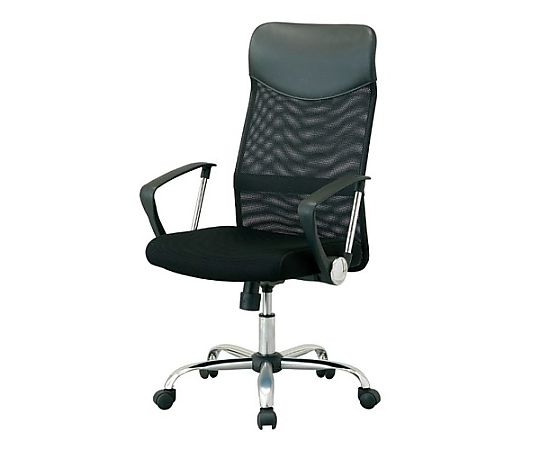 エスコ ビジネスチェアー(ブラック) EA956XN-1A 1個(ご注文単位1個)【直送品】