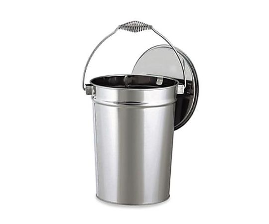 エスコ 265x296mm 収集缶(ステンレス製) EA991PD-1 1個(ご注文単位1個)【直送品】