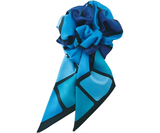 カーシーカシマ ENJOY スカーフ 560-6 ブルー EAZ560 1枚（ご注文単位1枚）【直送品】