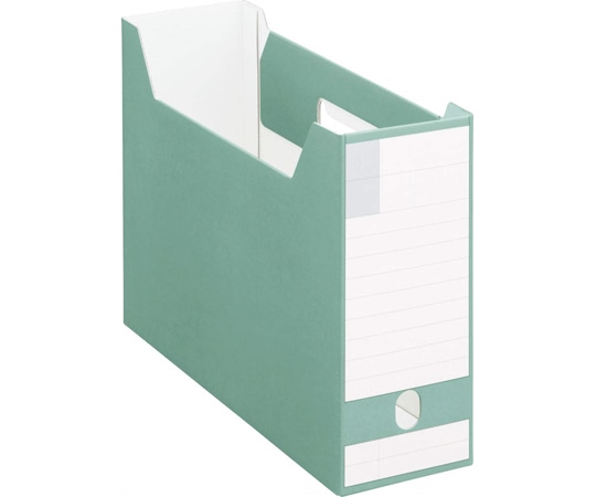 ライオン事務器 ボックスファイル BF-432D(G) 1冊(ご注文単位1冊)【直送品】