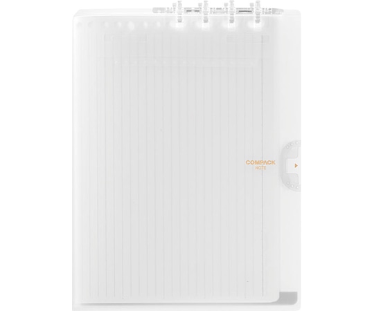 キングジム 二つ折りリングノート コンパック A4 透明 9956TY 1冊(ご注文単位1冊)【直送品】