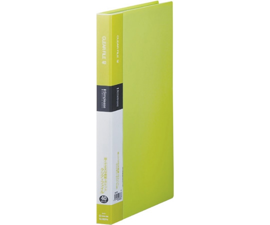 キングジム シンプリーズ クリアーファイル 40P 黄緑 136SPW 1冊(ご注文単位1冊)【直送品】