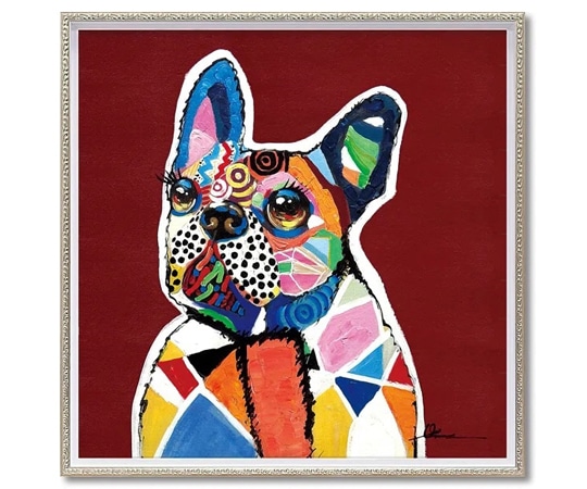 ユーパワー オイル ペイント アート｢イノセント ドッグ(Mサイズ)｣ OP-18021 1個（ご注文単位1個）【直送品】