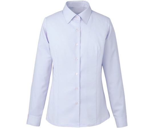 カーシーカシマ ENJOY 長袖シャツブラウス AIR CON PIQUE ブルー 5号 EWB432 1枚（ご注文単位1枚）【直送品】