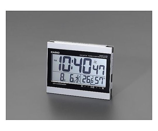 エスコ 121x150x 67mm [電波]置時計(デジタル) EA798CA-76B 1個(ご注文単位1個)【直送品】