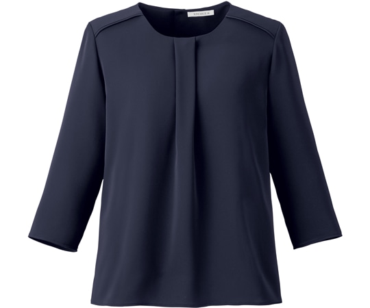 ボンマックス 七分袖ブラウス ネイビー M BCB4101 1枚（ご注文単位1枚）【直送品】