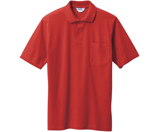 三愛 半袖ポロシャツ レッド M 7900 1着（ご注文単位1着）【直送品】