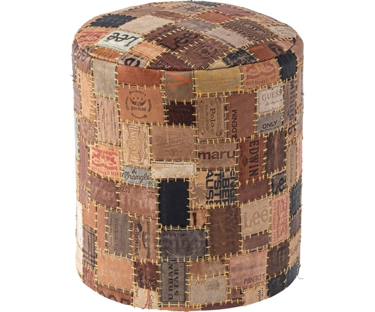 東谷 ラウンドスツール ブラウン FAB-006 1個（ご注文単位1個）【直送品】