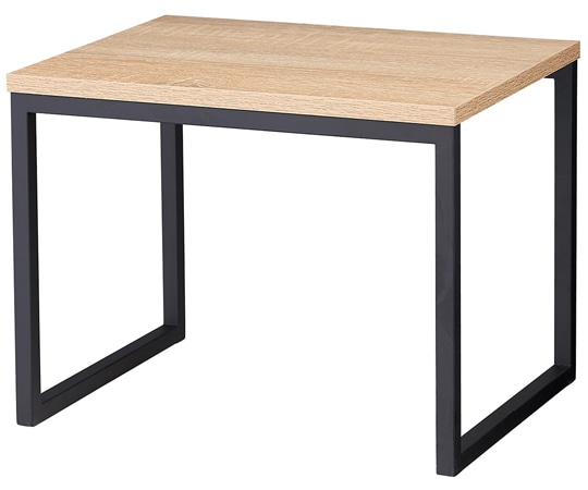 ストア・エキスプレス スチール脚コの字型ディスプレイ ラスティック柄×黒脚 W40cm 61-798-83-6 1個（ご注文単位1個）【直送品】