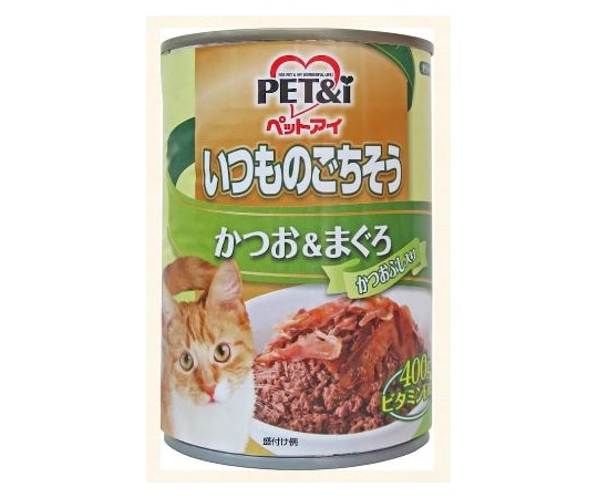 ペットアイ いつものごちそう かつお&まぐろ かつおぶし入り 400g  1箱（ご注文単位1箱）【直送品】