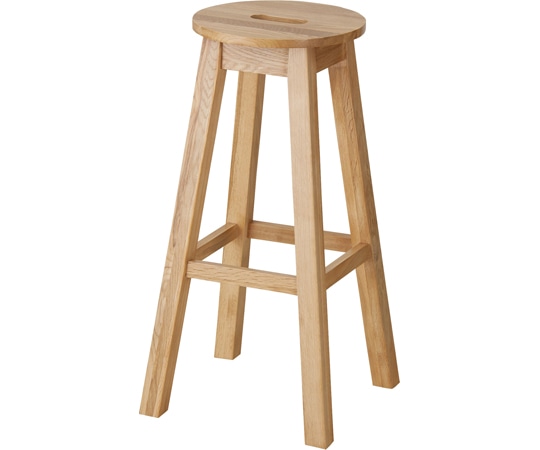 東谷 ヘンリー 丸ハイスツール ナチュラル MTK-531NA 1個（ご注文単位1個）【直送品】