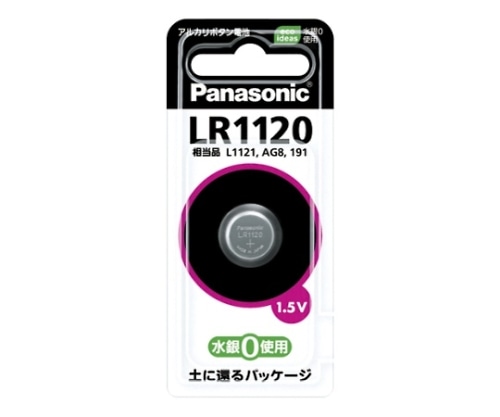 パナソニック アルカリボタン電池 LR1120P 1個(ご注文単位1個)【直送品】